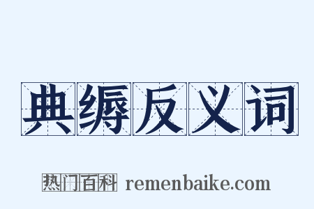 典缛反义词是什么意思的图片